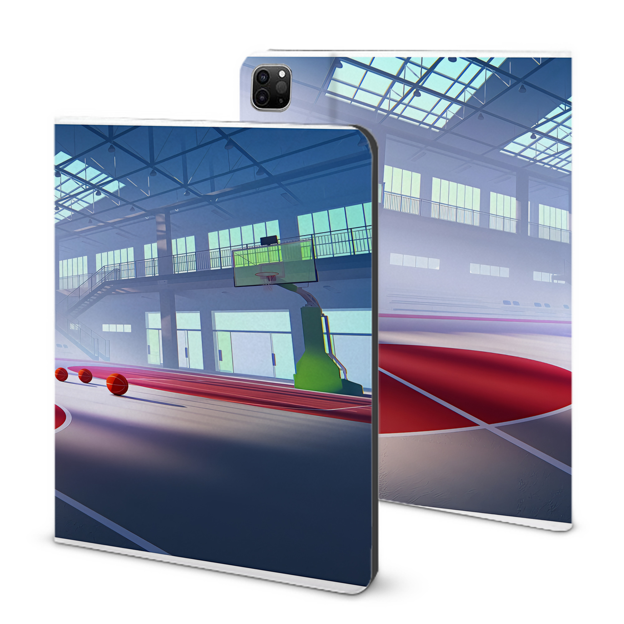 （画像用） SLAM DUNK／スラムダンク IPad ケース ブック型 PUレザー TPU 耐衝撃 軽量 薄型 ペン収納なし 全面保護 IPad 各モデル対応